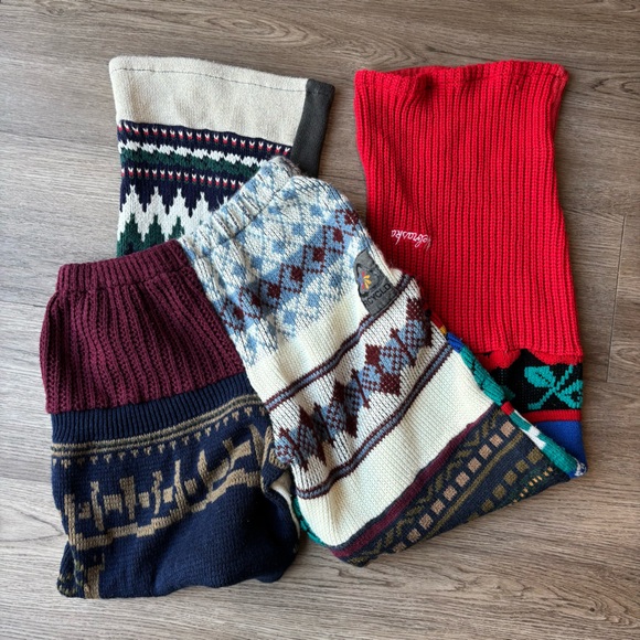 Colorful Patchwork RCYCLD Knit Pieced Pant from American Recycled Clothing - Picture 9 of 9